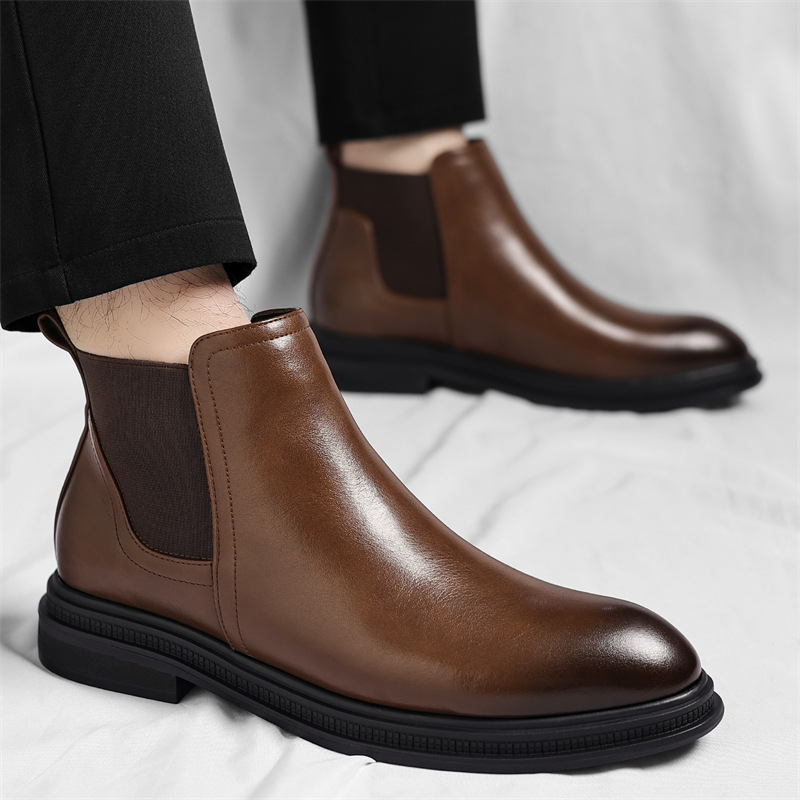 Marco Leder Chelsea Boots