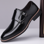 Carlo Leder Monk Strap Slipper