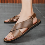 Pelle Italia Echtes Leder Sandalen