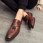 Bristol Leder Quasten Slipper