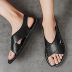 Pelle Italia Echtes Leder Sandalen