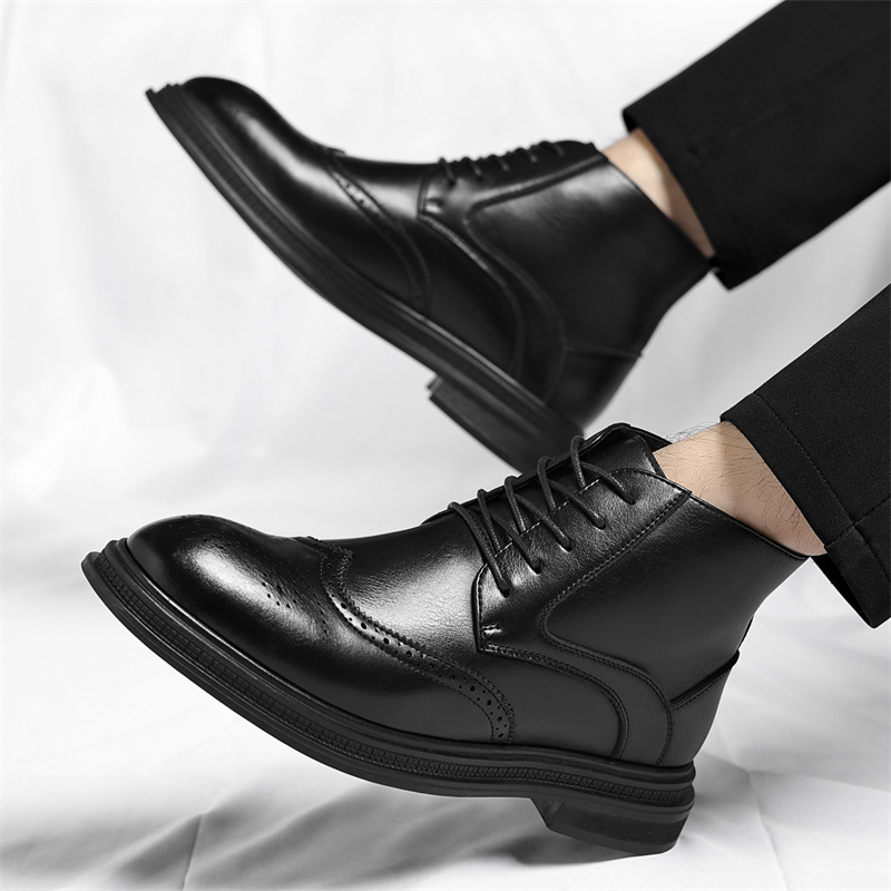 Regency Leder Brogue Stiefel