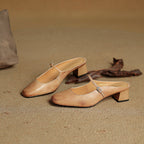 Meyra Leather Slip-On Sandals