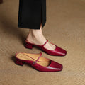 Meyra Leather Slip-On Sandals