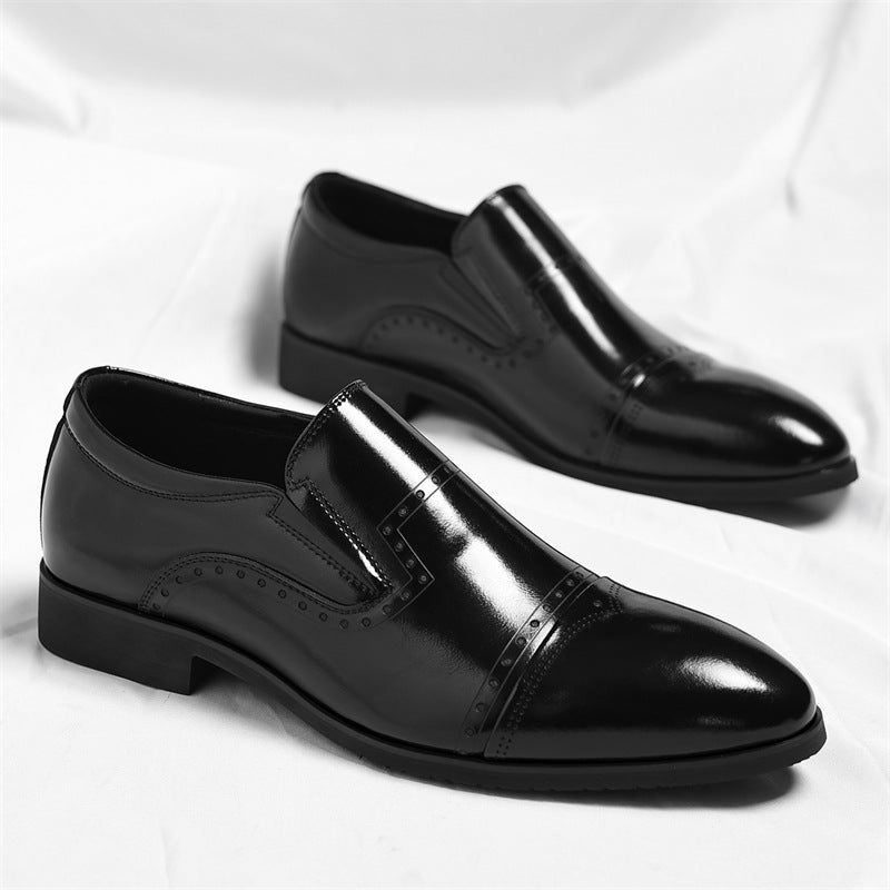 Matteo Leder Brogue Slipper