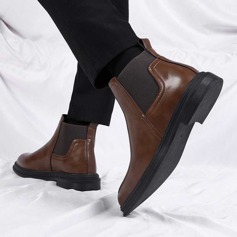 Marco Leder Chelsea Boots