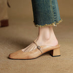 Meyra Leather Slip-On Sandals
