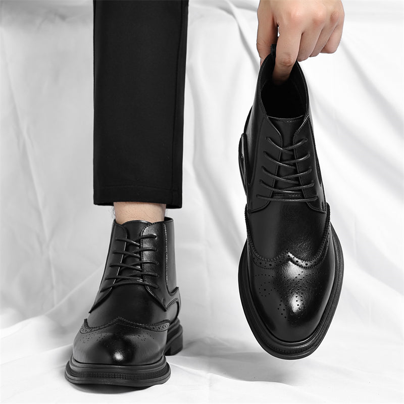 Regency Leder Brogue Stiefel