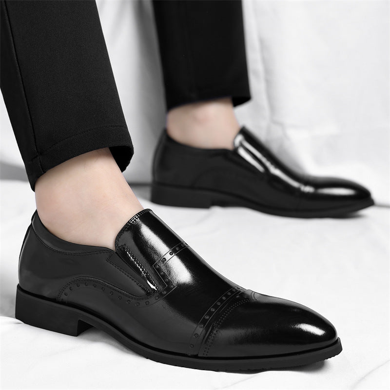 Matteo Leder Brogue Slipper