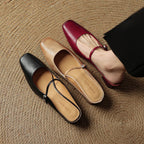 Meyra Leather Slip-On Sandals