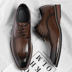 Riviera Echtleder Schnürschuhe