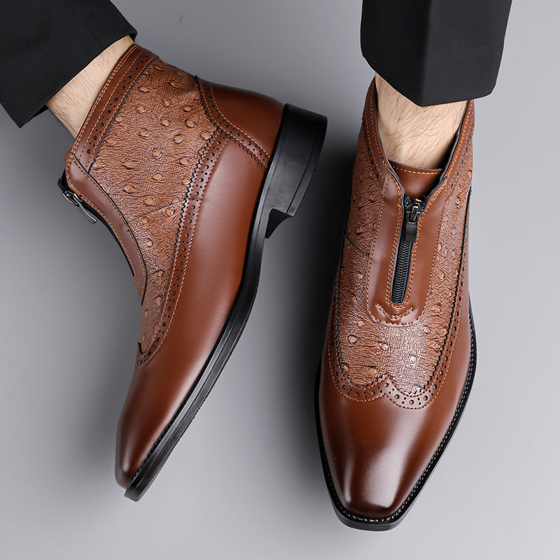 Belmont Straußenlederstiefel