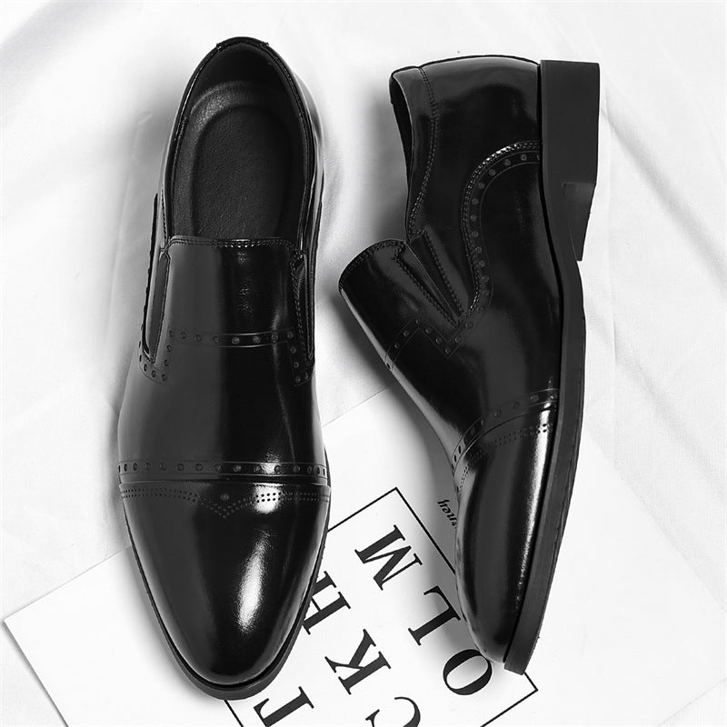 Matteo Leder Brogue Slipper