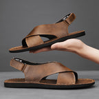 Pelle Italia Echtes Leder Sandalen