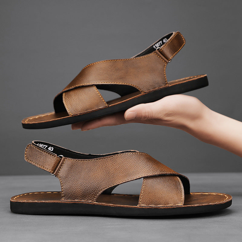 Pelle Italia Echtes Leder Sandalen