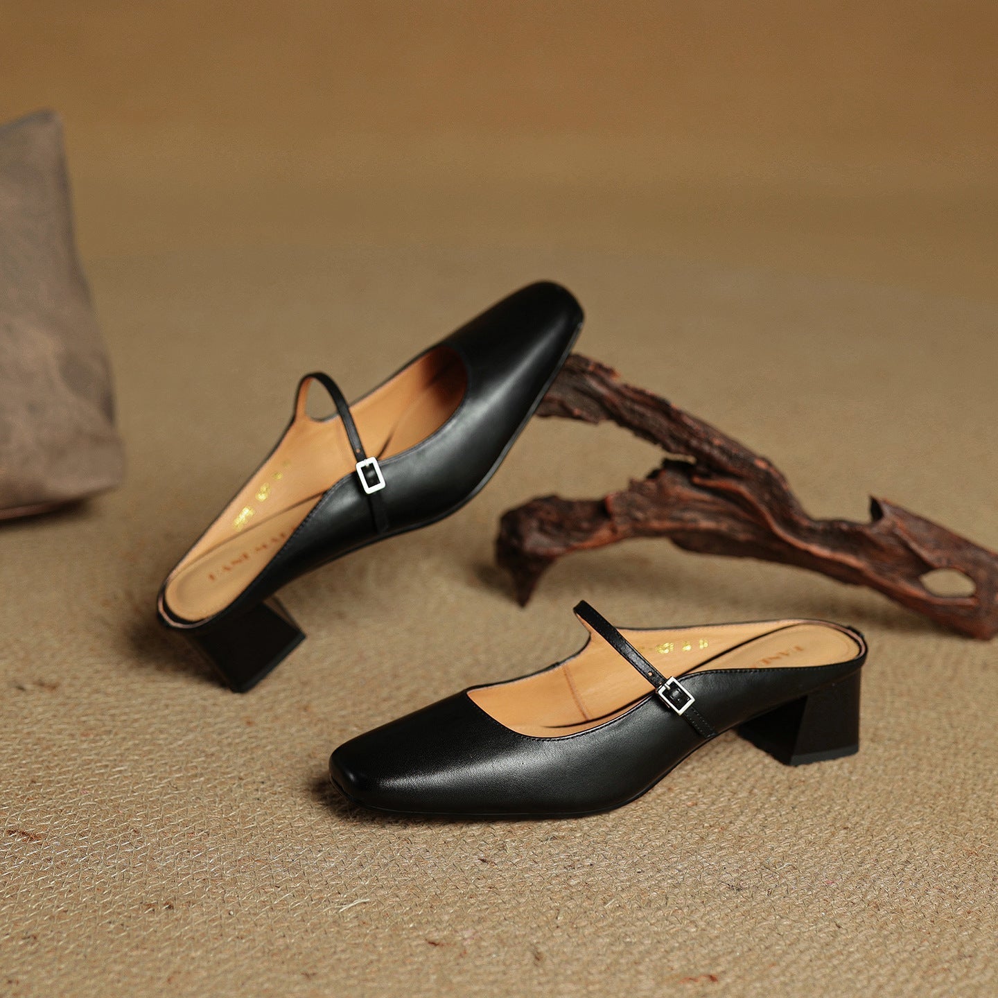 Meyra Leather Slip-On Sandals