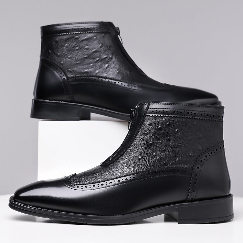 Belmont Straußenlederstiefel