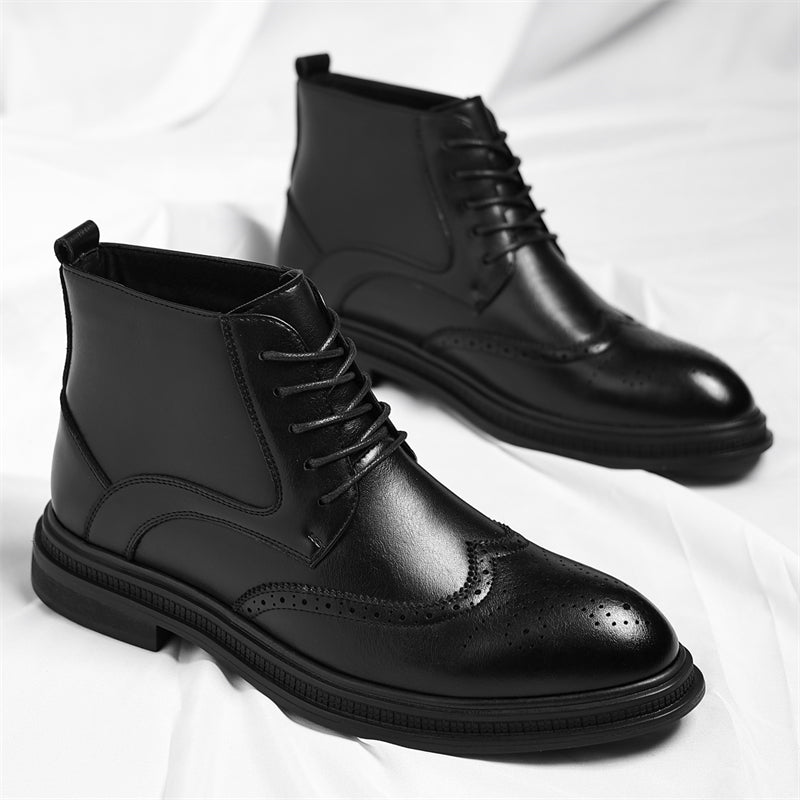 Regency Leder Brogue Stiefel