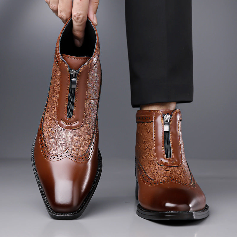 Belmont Straußenlederstiefel