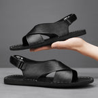 Pelle Italia Echtes Leder Sandalen