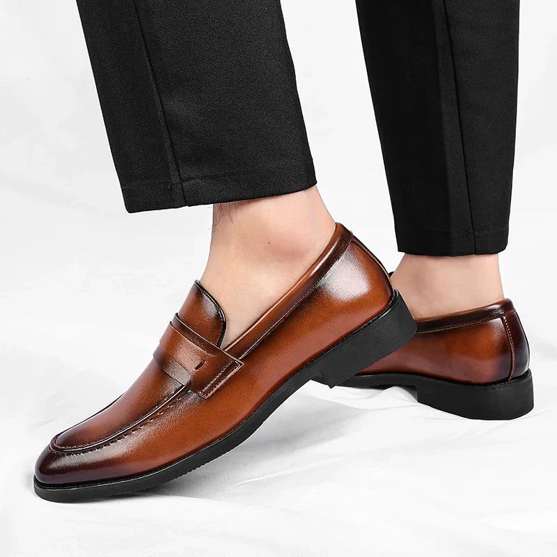 Lucca Italienische Leder Slipper