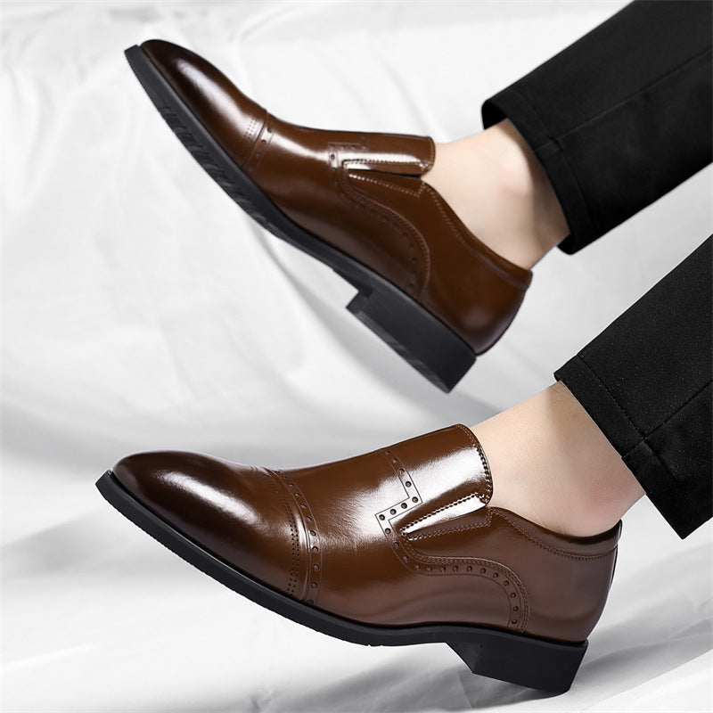 Matteo Leder Brogue Slipper