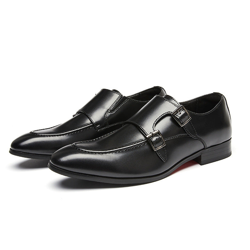 Oxford Doppel-Monk-Schnallen-Dressschuhe