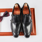 Oxford Doppel-Monk-Schnallen-Dressschuhe