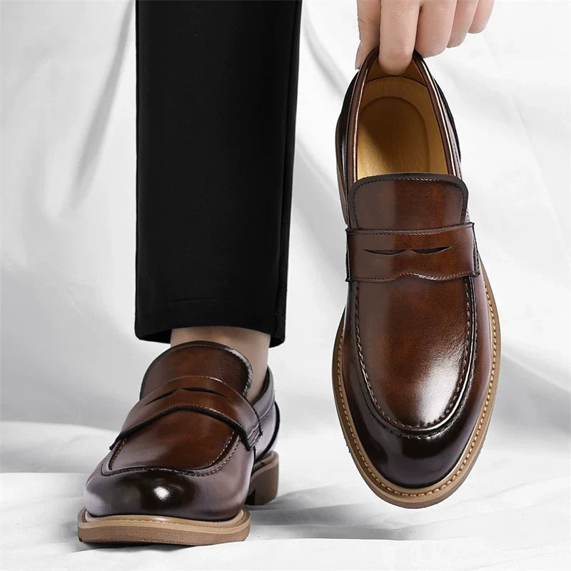 Vento Italienische Penny Loafers