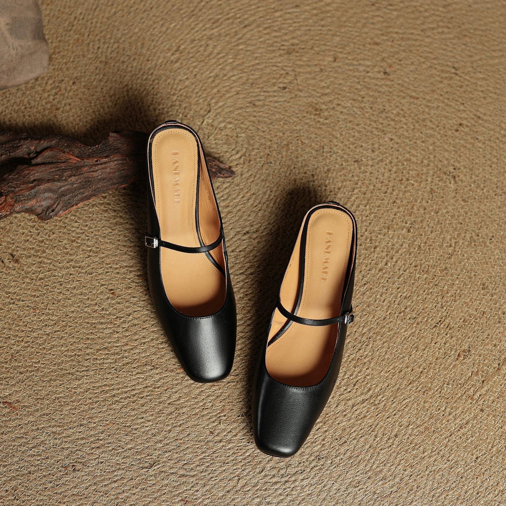 Meyra Leather Slip-On Sandals