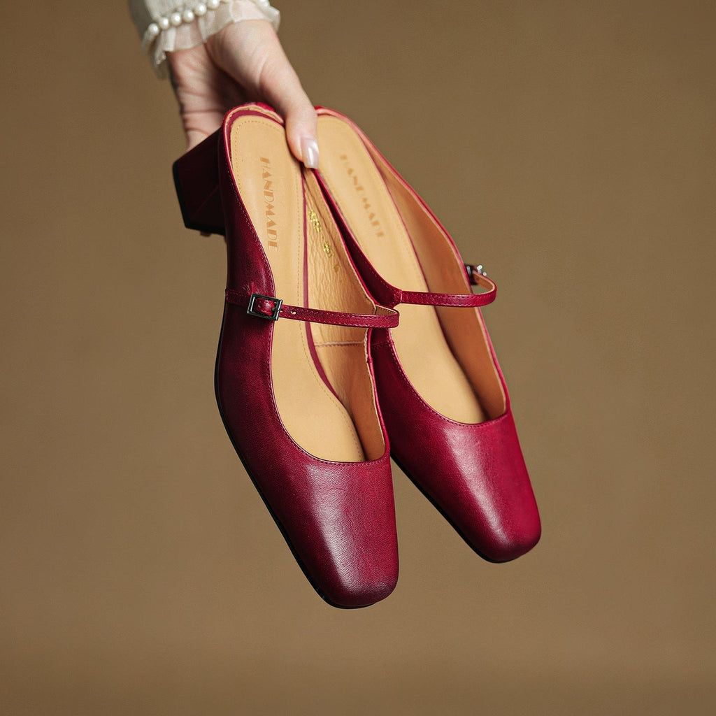 Meyra Leather Slip-On Sandals