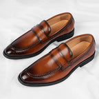Lucca Italienische Leder Slipper