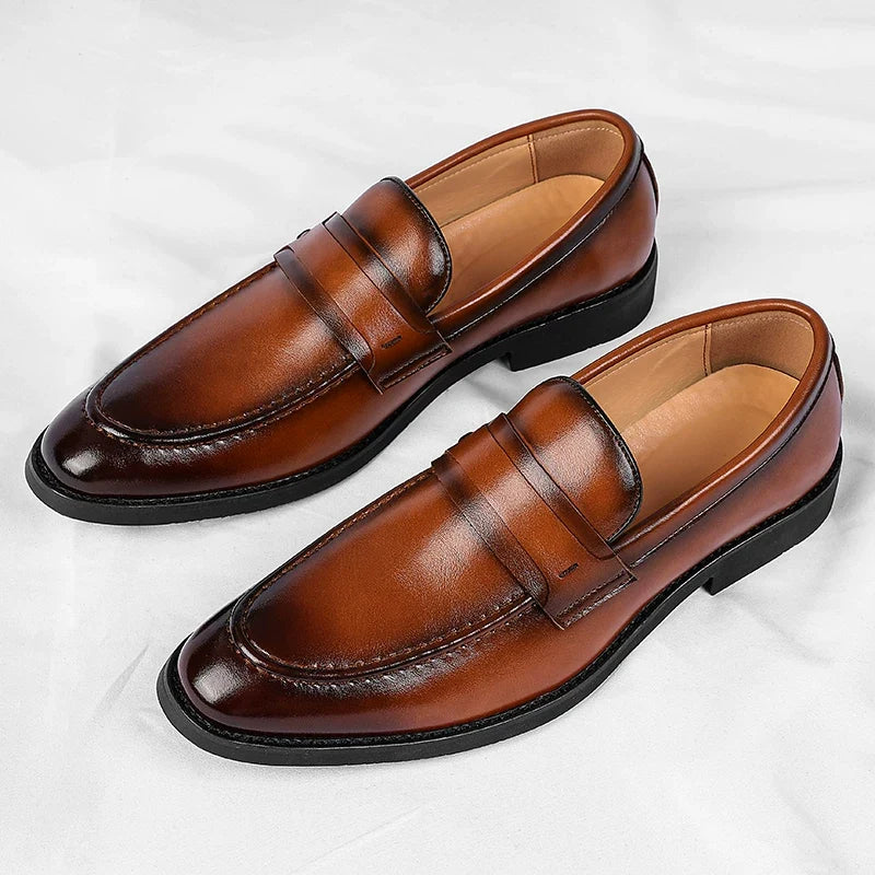 Lucca Italienische Leder Slipper