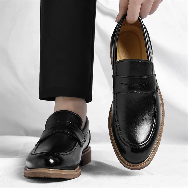 Vento Italienische Penny Loafers