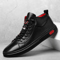 Nero Echtes Leder Sneakers