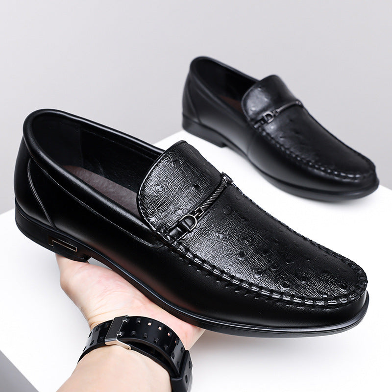 Cristiano Straußenleder Slipper