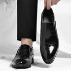 Matteo Leder Brogue Slipper
