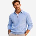 Martin | Polo Quarter Zip aus elegantem Strick