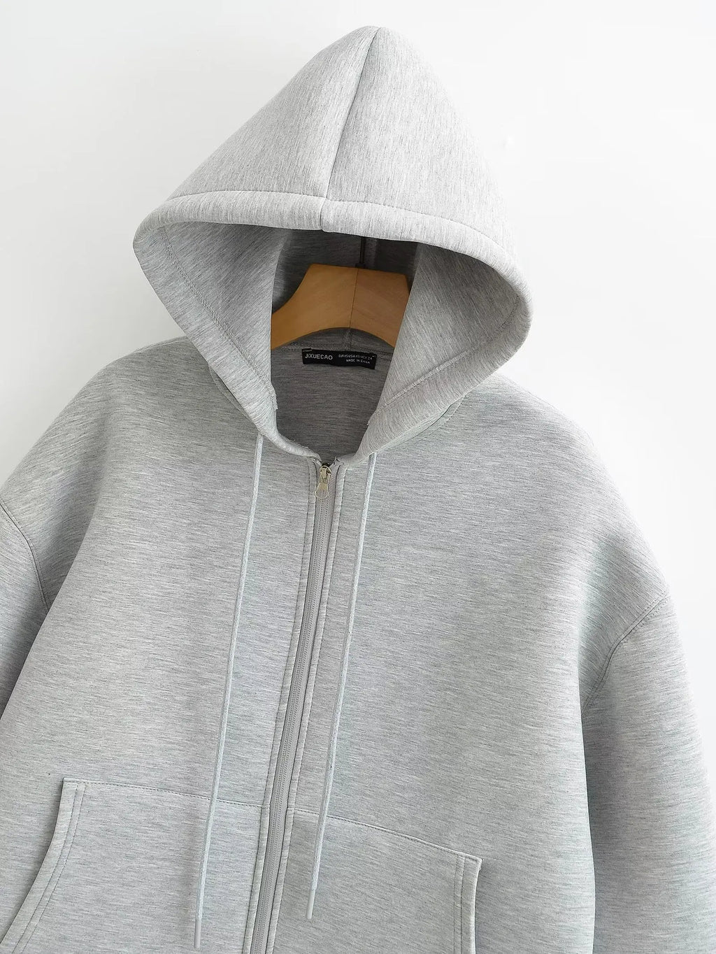 VEUGER MODEHOUS-Casual Lockere Passform Zip-Jacke