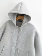 VEUGER MODEHOUS-Casual Lockere Passform Zip-Jacke