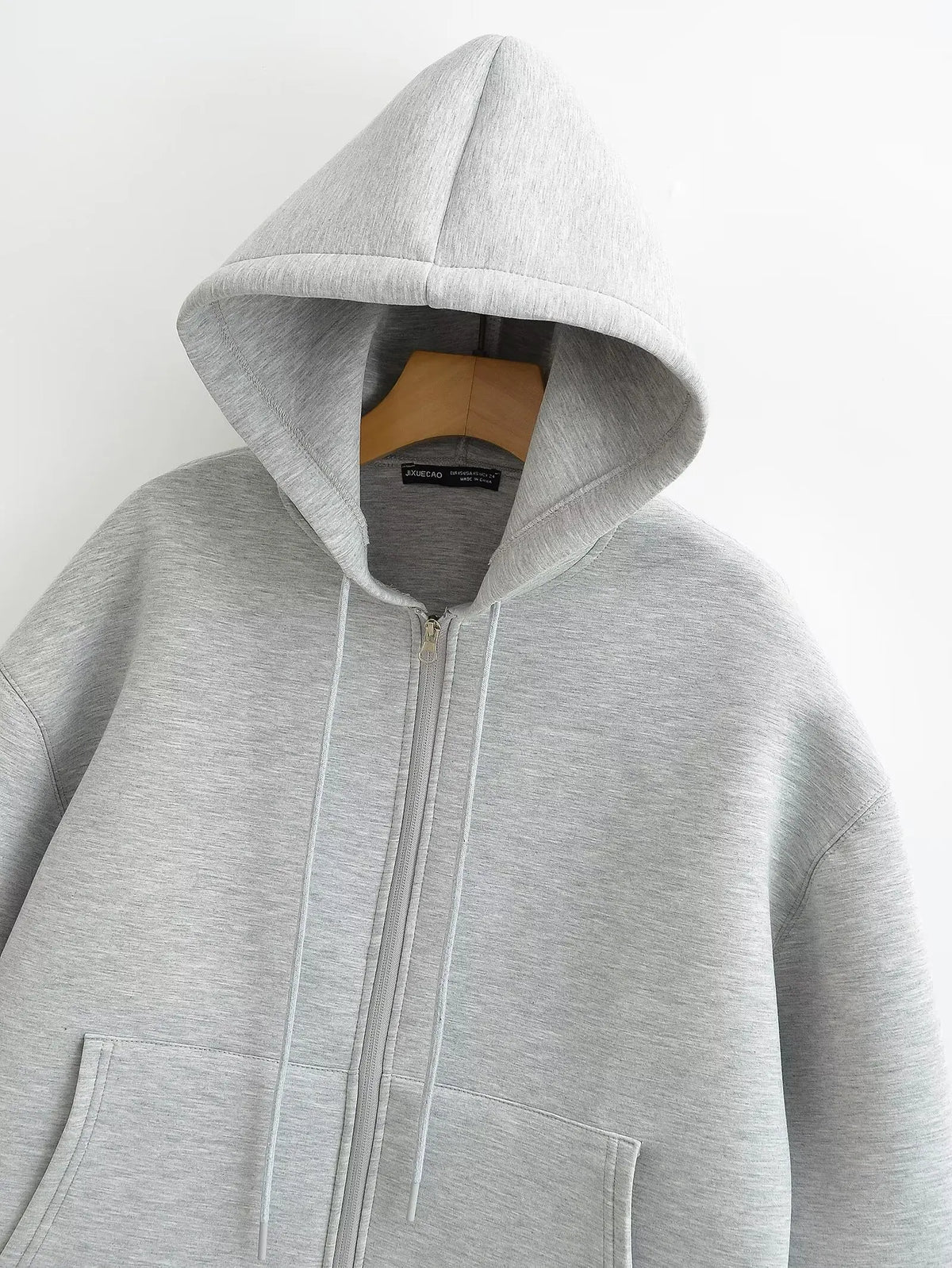 VEUGER MODEHOUS-Casual Lockere Passform Zip-Jacke