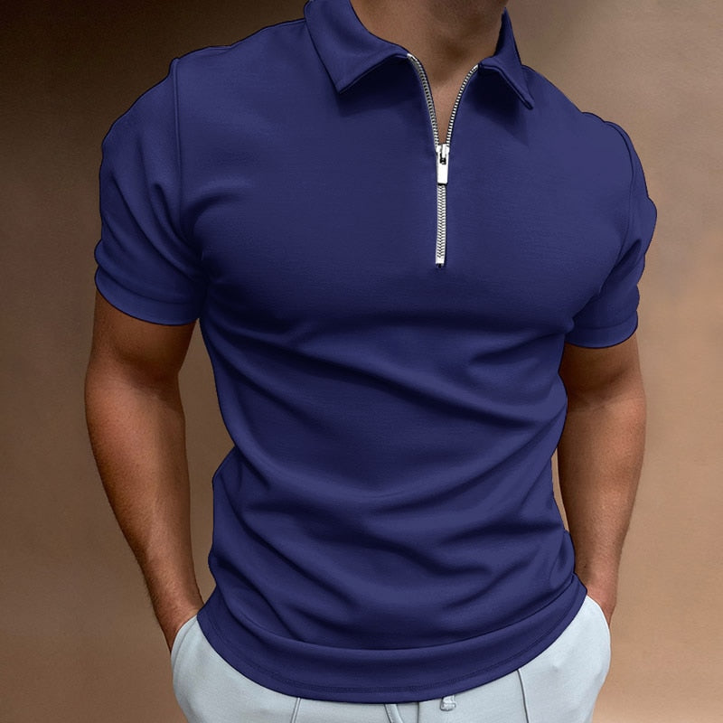 Evan | Zip-Poloshirt mit moderner Linie