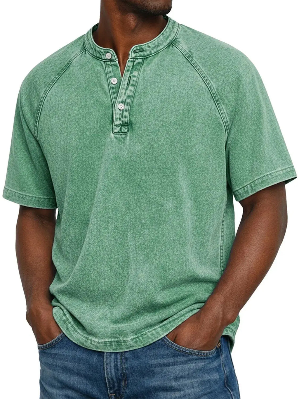 Lukas | Herren Vintage-Hemd mit Knopfdetails
