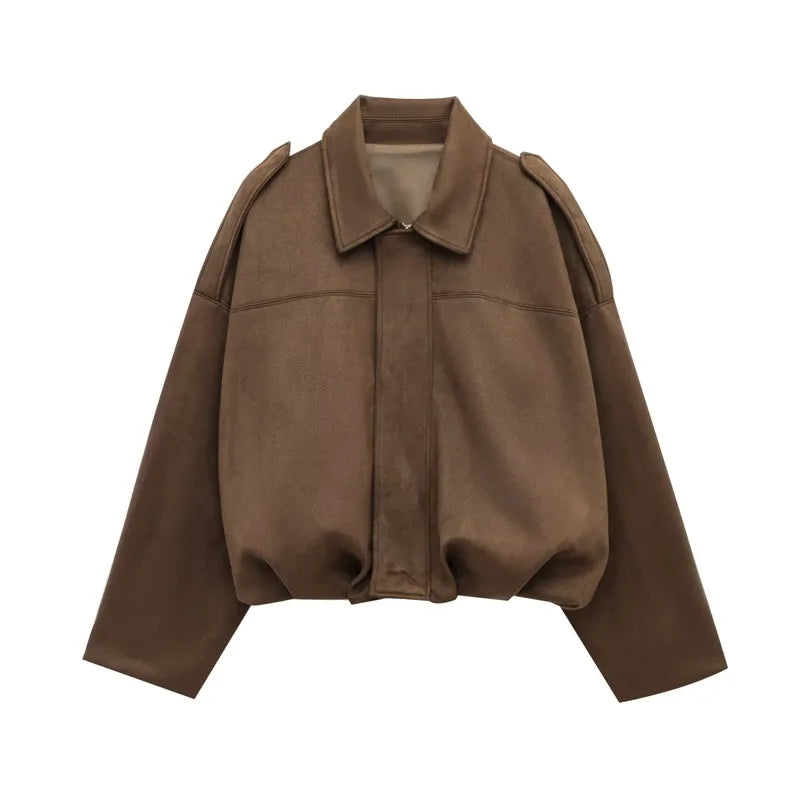 VEUGER MODEHOUS™ | Wildleder-Look Jacke