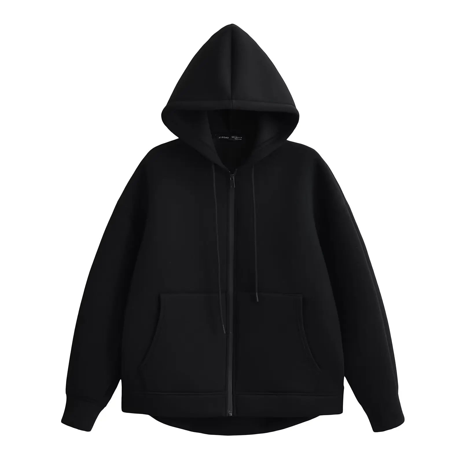 VEUGER MODEHOUS-Casual Lockere Passform Zip-Jacke