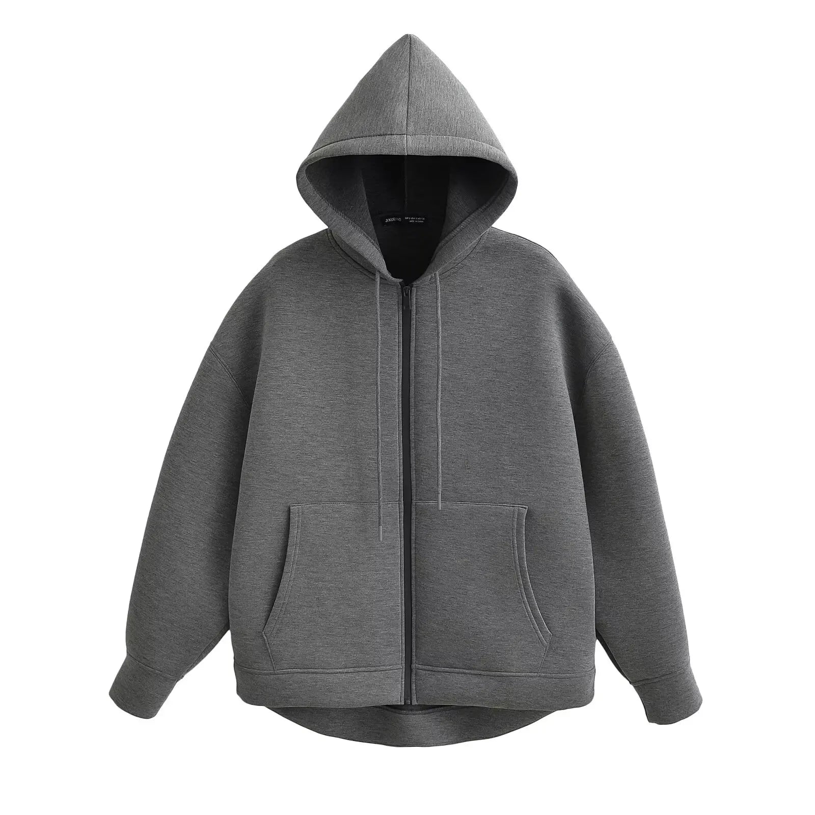 VEUGER MODEHOUS-Casual Lockere Passform Zip-Jacke