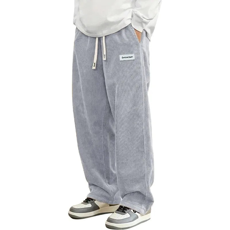 Herren Lockere Corduroy Baggy-Hosen