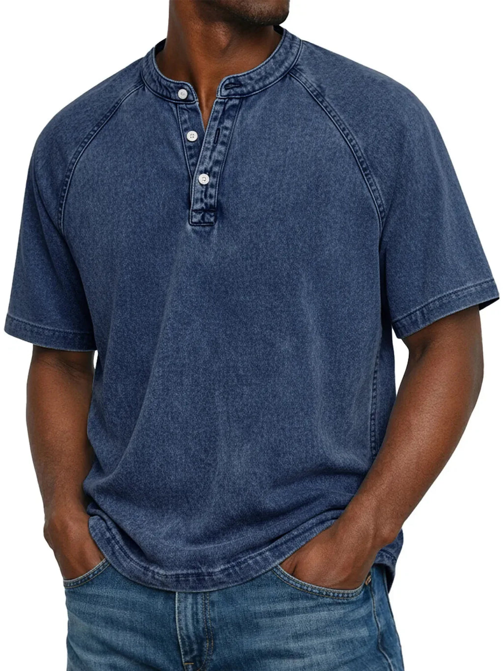 Lukas | Herren Vintage-Hemd mit Knopfdetails