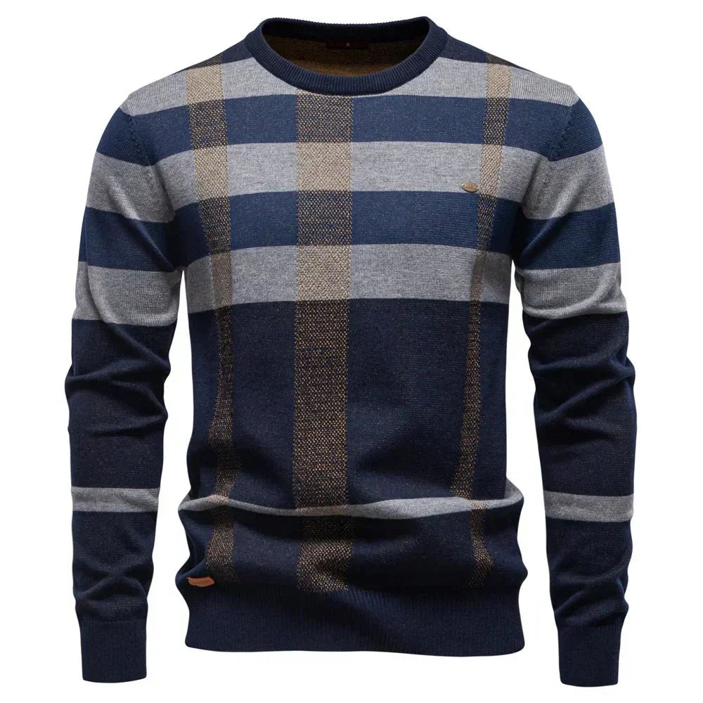 Rosenfeld | Strickpullover für Herren mit Rautendesign