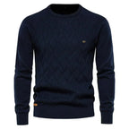 Theodor | Herrenpullover im Rautendesign